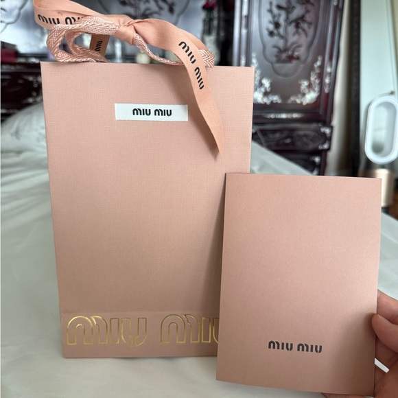 Miu Miu Other - Miu Miu Gift Bag and Card